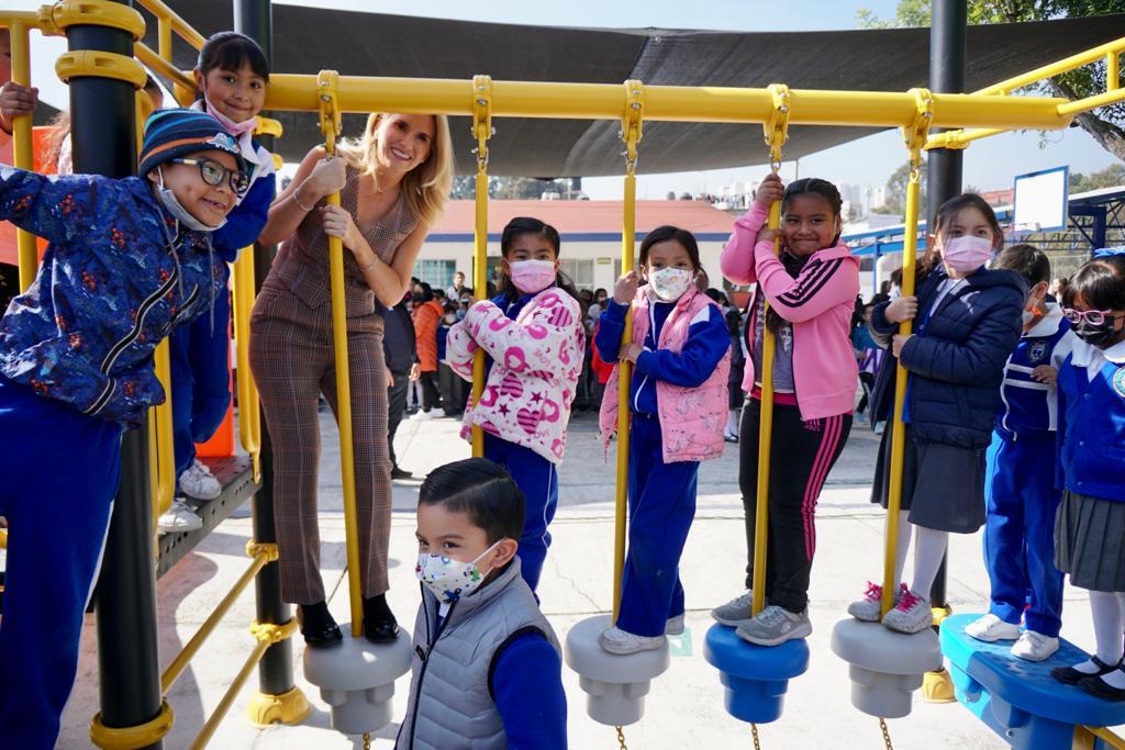 Entrega Huixquilucan módulo de juegos infantiles en escuela primaria de La  Retama | El Trinar